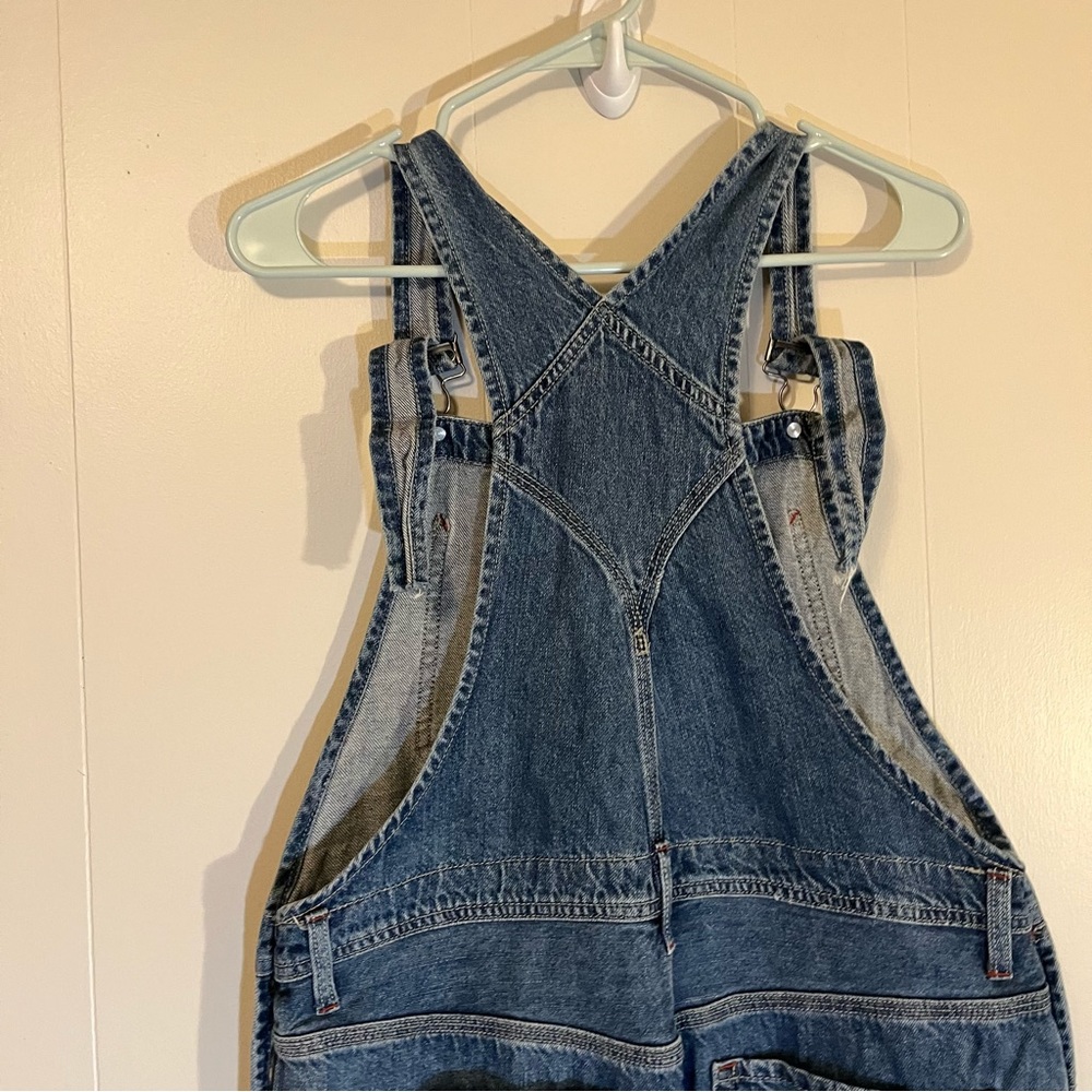 We the Free People Boyfriend Baggy Denim Overalls Size 26 - Picture 6 of 14